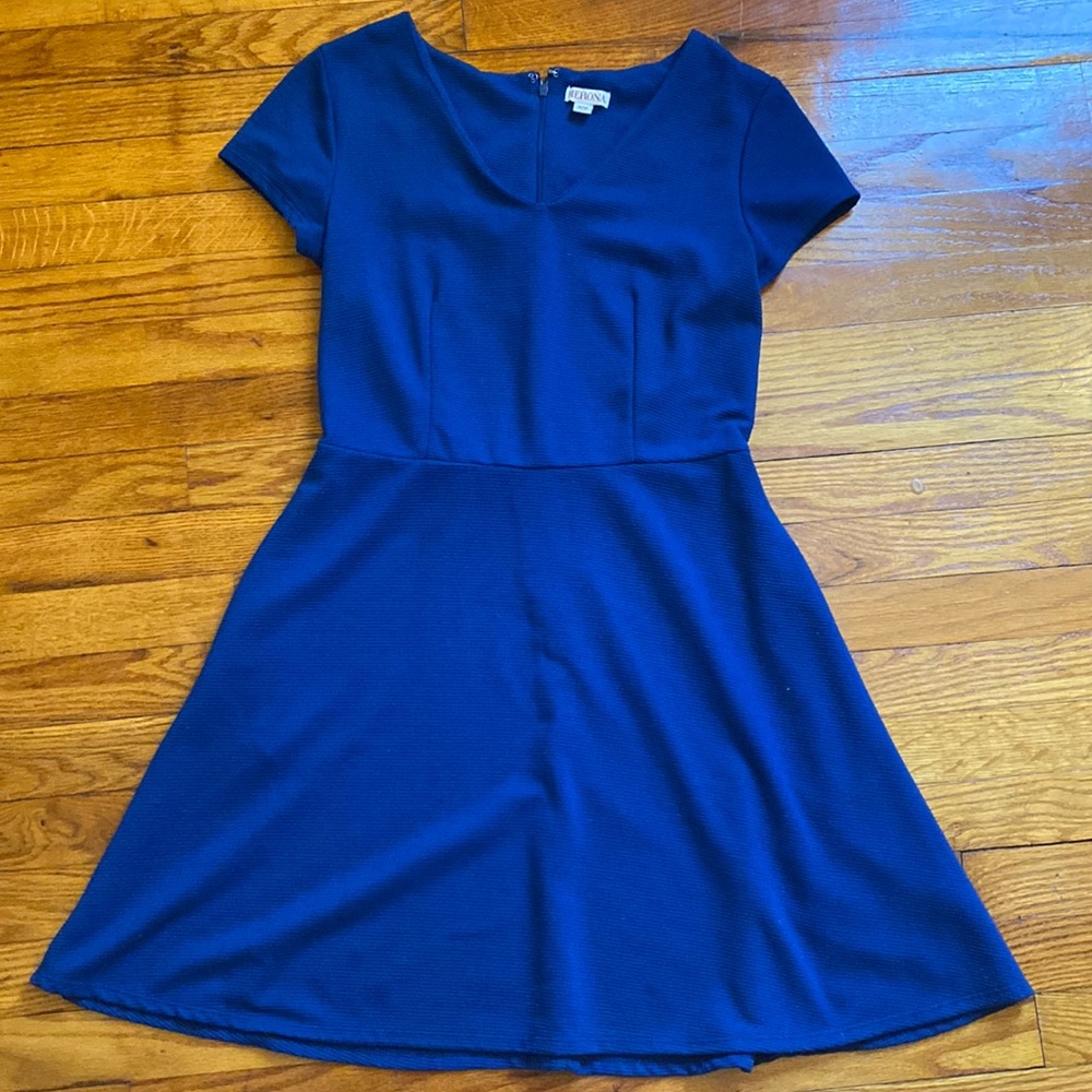 Merona, blue knee length dress size medium
